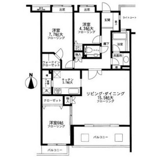 東京都豊島区目白４丁目 賃貸マンション 3LDK