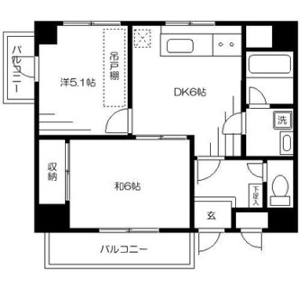 東京都板橋区中丸町 賃貸マンション 2DK