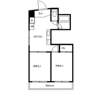 東京都豊島区要町１丁目 賃貸マンション 2DK