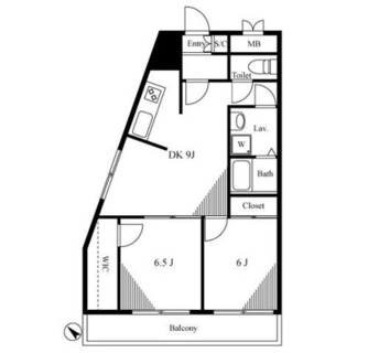 東京都新宿区西落合３丁目 賃貸マンション 2DK