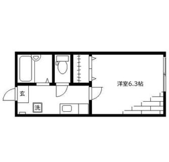 東京都北区滝野川６丁目 賃貸アパート 1K