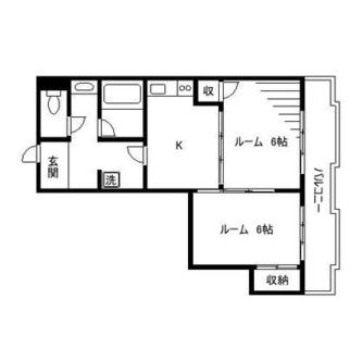 東京都板橋区熊野町 賃貸マンション 2K